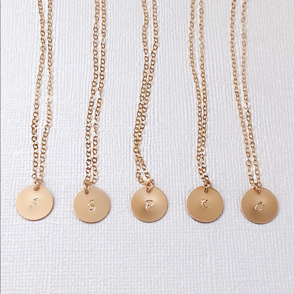 Personalized Initial Necklace, 1 Disc.